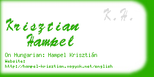 krisztian hampel business card